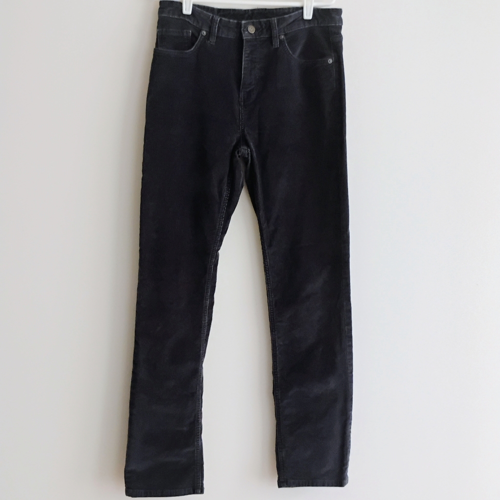 Patagonia Dark Gray Corduroy Fishing Camp  Organic Cotton Stretch Pant SIZE 10